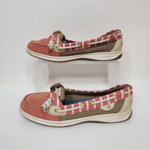 Sperry Angelfish Stripe Leather Boat Shoes - Picture 3 of 7